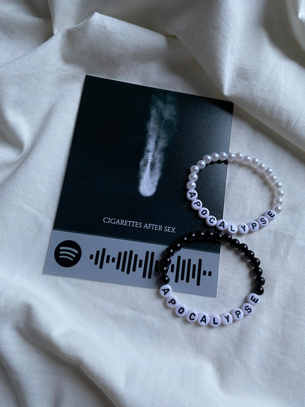 Apocalypse by Cigarettes After Sex matching bracelets