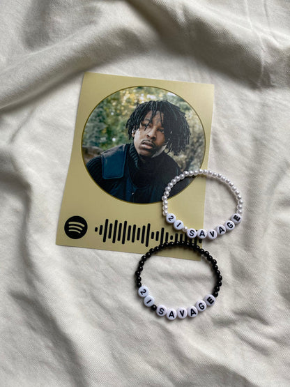 21 Savage matching bracelets