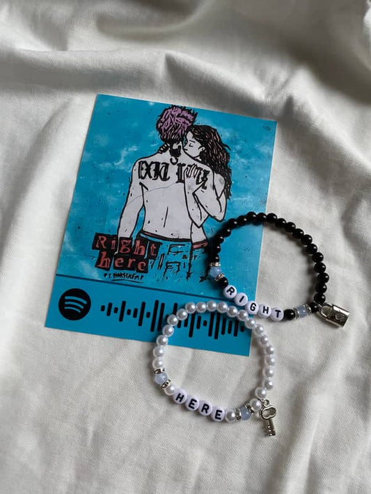 Right Here matching bracelets