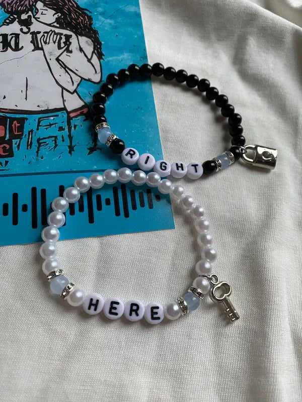 Right Here matching bracelets