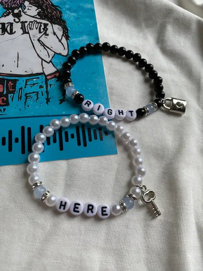 Right Here matching bracelets